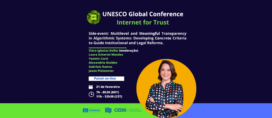 UNESCO Global Conference<br>Internet for Trust